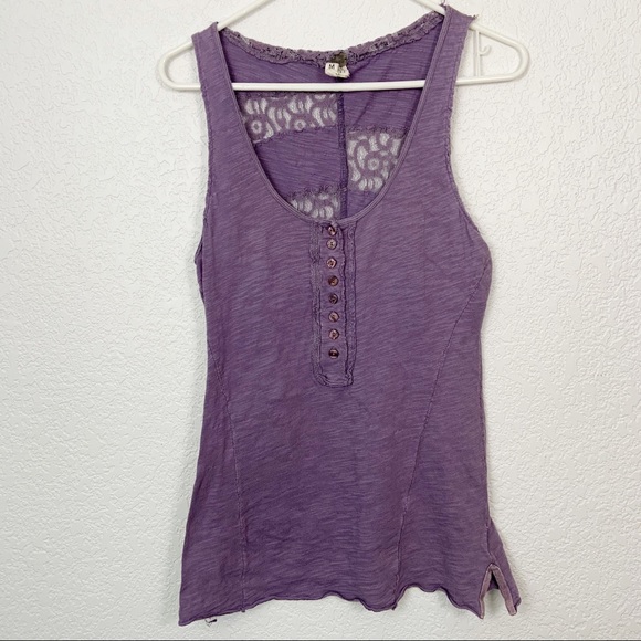 Free People Tops - Free People We The Free Purple Tank Top Medium